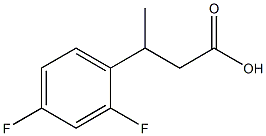 3-(2,4-difluorophenyl)butanoic acid Struktur