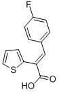 3-(4-FLUORO-PHENYL)-2-THIOPHEN-2-YL-ACRYLIC ACID Struktur