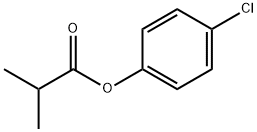 Propanoic acid, 2-Methyl-, 4-chlorophenyl ester Struktur