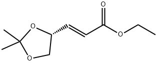 ETHYL (R)-(-)-3-(2,2-DIMETHYL-1,3-DIOXOLAN-4-YL)-TRANS-2-PROPENOATE Struktur