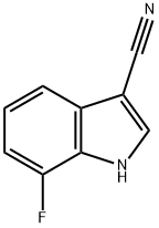 1H-Indole-3-carbonitrile, 7-fluoro- Struktur