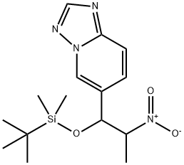 [1,2,4]Triazolo[1,5-a]pyridine, 6-[1-[[(1,1-diMethylethyl)diMethylsilyl]oxy]-2-nitropropyl]- Struktur