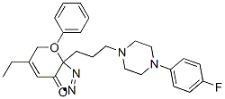 5-ethyl-2-[3-[4-(4-fluorophenyl)piperazin-1-yl]propyl]-1-phenyl-pyrazo l-3-one Struktur