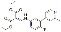 Diethyl (((3-(2,6-dimethyl-4-pyridinyl)-4-fluorophenyl)amino)methylene )propanedioate Struktur