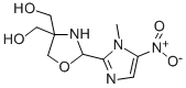 2-(1-Methyl-5-nitroimidazolyl)-4,4-bis(hydroxymethyl)oxazolidine Struktur