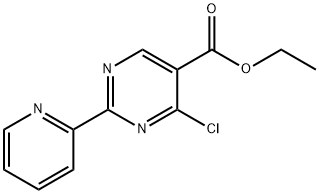 ethyl 4-chloro-2-pyridin-2-ylpyrimidine-5-carboxylate Struktur