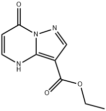 Ethyl 4,7-dihydro-7-oxopyrazolo[1,5-a]pyrimidine-3-carboxylate Struktur