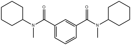 N,N'-Dicyclohexyl-N,N'-dimethylisophthalamide Struktur