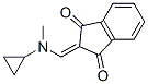 2-[(cyclopropylmethylamino)methylidene]indene-1,3-dione Struktur