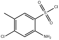 2-AMINO-4-CHLORO-5-METHYLBENZENESULFONYL CHLORIDE Struktur