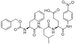 Z-PHE-LEU-GLU-PNA Struktur