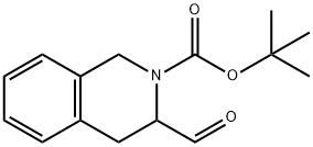 3-FORMYL-3,4-DIHYDRO-1H-ISOQUINOLINE-2-CARBOXYLIC ACID TERT-BUTYL ESTER Struktur