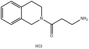 3-Amino-1-[3,4-dihydro-2(1H)-isoquinolinyl]-1-propanone hydrochloride Struktur