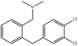 1-(2-(3,4-dichlorobenzyl)phenyl)-N,N-diMethylMethanaMine Struktur