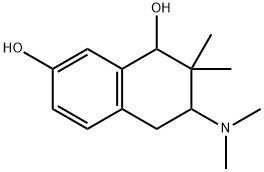 3-dimethylamino-2,2-dimethyl-7-hydroxy-1-tetralol Struktur