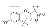 2,6-Ditert-butyl-4-methoxyphenyl 1-nitrocyclopropanecarboxylate Struktur