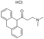 1-(9,10-DIHYDROANTHRACEN-9-YL)-3-(DIMETHYLAMINO)PROPAN-1-ONE HYDROCHLORIDE Struktur