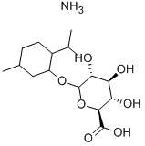 MENTHOLGLUCURONIC ACID AMMONIUM SALT Struktur