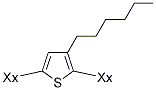 Poly(3-hexylthiophene-2,5-diyl) Struktur