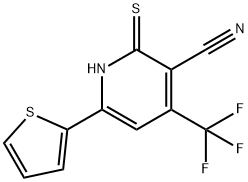 2-メルカプト-6-(2-チエニル)-4-(トリフルオロメチル)-3-ピリジンカルボニトリル