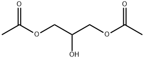 2-hydroxypropane-1,3-diyl diacetate  Struktur