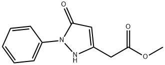 METHYL (5-OXO-1-PHENYL-2,5-DIHYDRO-1H-PYRAZOL-3-YL)ACETATE Struktur