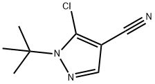 1-tert-butyl-5-chloro-1H-pyrazole-4-carbonitrile Struktur