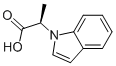 (R)-A-METHYL-1H-INDOLE-1-ACETIC ACID Struktur