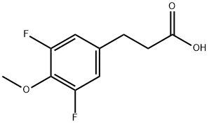 3-(3,5-DIFLUORO-4-METHOXYPHENYL)PROPIONIC ACID Struktur