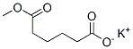 Methyl potassium adipate Struktur