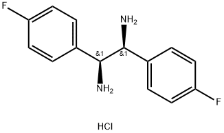 (1S, 2S)-1,2-Bis(4-fluorophenyl)ethylenediaMine dihydrochloride Struktur