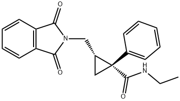 cis-2-[(1,3-Dihydro-1,3-dioxo-2H-isoindol-2-yl)Methyl]-N-ethyl-1-phenyl Struktur