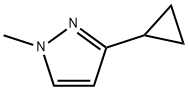 3-cyclopropyl-1-methyl-1H-pyrazole Struktur