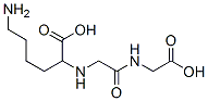 N-(1-carboxy-5-aminopentyl)glycylglycine Struktur