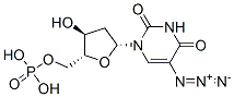 5-azido-2'-deoxyuridine-5'-monophosphate Struktur