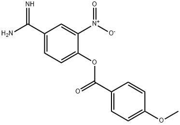 4-amidino-2-nitrophenyl 4'-anisate Struktur