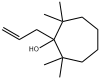 Cycloheptanol, 2,2,7,7-tetramethyl-1-(2-propenyl)- Struktur