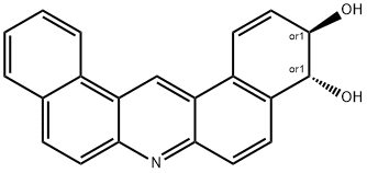 Dibenz(a,j)acridine-3,4-diol, 3,4-dihydro-, trans- Struktur