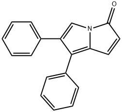 6,7-diphenyl-3-pyrrolizinone Struktur