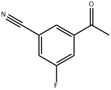 Benzonitrile, 3-acetyl-5-fluoro- (9CI) Struktur