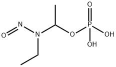 1-(N-ethyl-N-nitrosamino)ethyl phosphate Struktur