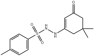 N'-(5,5-dimethyl-3-oxo-1-cyclohexenyl)-4-methylbenzenesulfonohydrazide Struktur