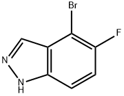 1H-Indazole, 4-broMo-5-fluoro- Struktur