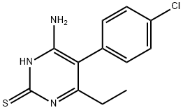 4-AMINO-5-(4-CHLOROPHENYL)-6-ETHYLPYRIMIDINE-2-THIOL Struktur