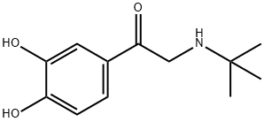 1-(3,4-Dihydroxyphenyl)-2-[(1,1-dimethylethyl)amino]ethanone Struktur