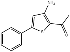 2-ACETYL-3-AMINO-5-PHENYLTHIOPHENE Struktur