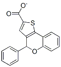 4H-4-phenylthieno-(3,2-C)-(1)-benzopyran-2-carboxylate Struktur