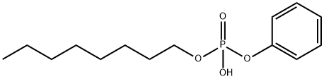 octyl phenyl hydrogen phosphate  Struktur