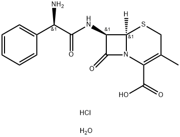 Cephalexin monohydrochloride Struktur