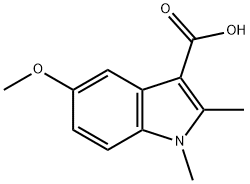 5-METHOXY-1,2-DIMETHYL-1H-INDOLE-3-CARBOXYLIC ACID Struktur